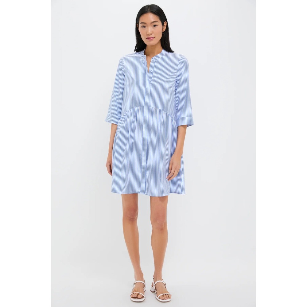 NEW Tuckernuck Blue Stripe Royal Shirt Dress Size Small
